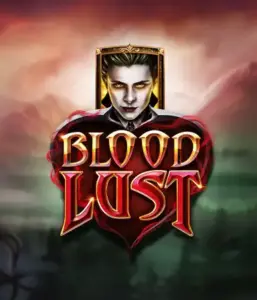 A dark and seductive view of the Blood Lust slot by ELK Studios, featuring gothic vampire symbols and a haunting castle backdrop. This image captures the slot's gothic aesthetic, complemented with its innovative game mechanics, appealing for those interested in dark, supernatural themes.